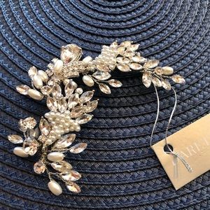 Pearl & Crystal Wedding Hair Clip